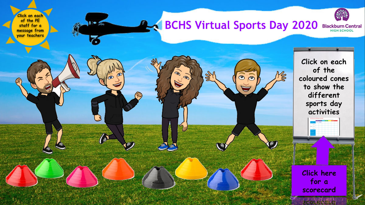 Virtual sports day webpage