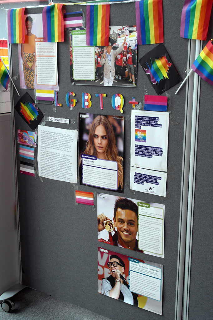 LGBTQ noticeboard