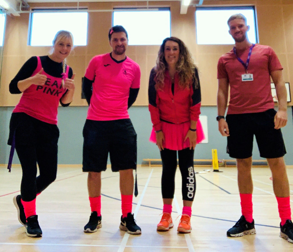 PE staff Wearing it Pink